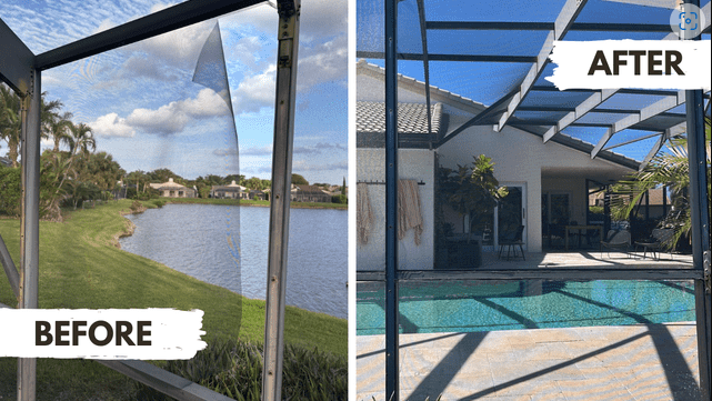 Florida outdoor screen project